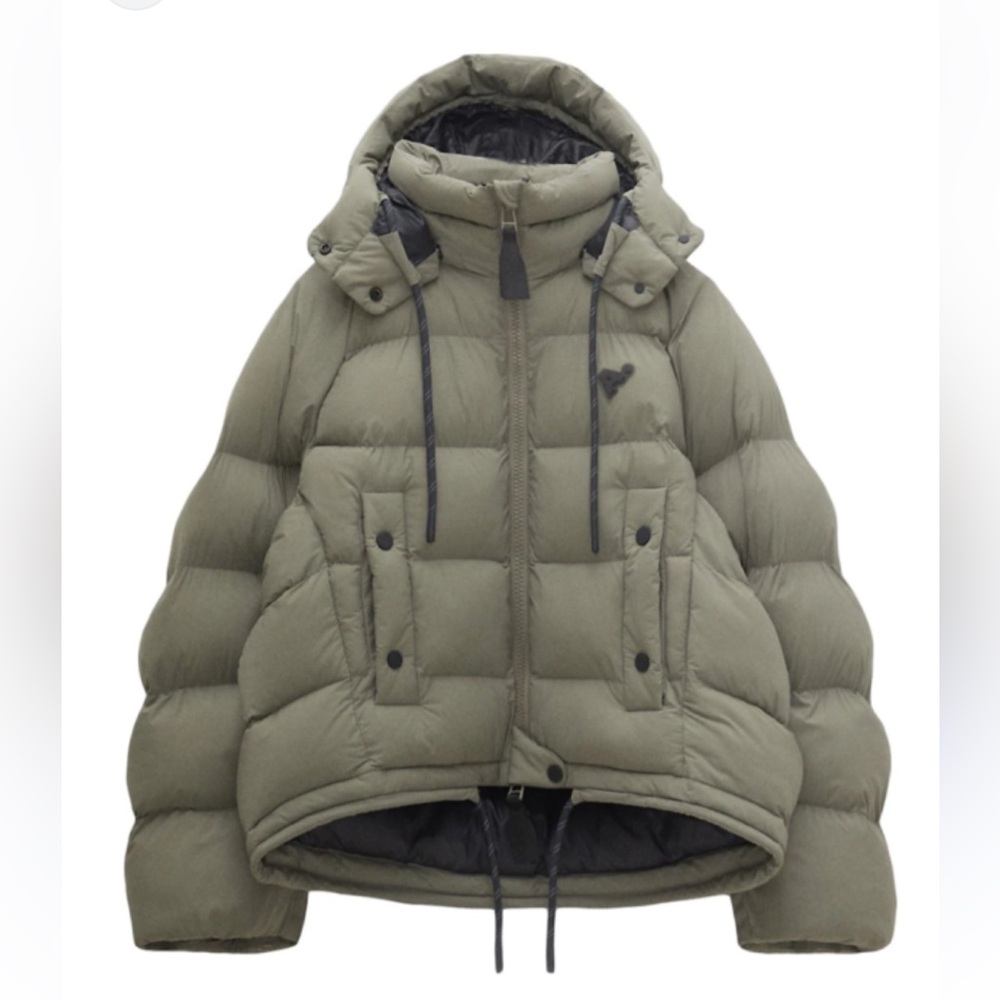 Women's Olive Puffer Ski Jacket